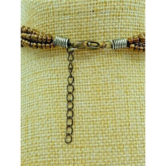 Chunky Mother-of-Pearl Shell Necklace Choker - Picture 5 of 5